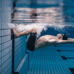 Videoanalyse Schwimmer unter Wasser